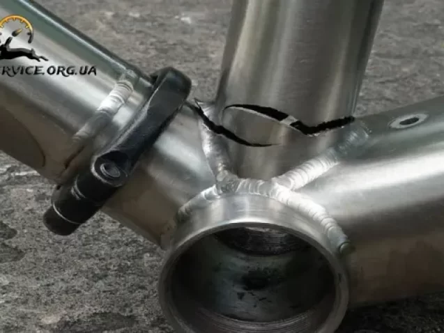 Сварка и ремонт алюминиевой рамы велосипеда